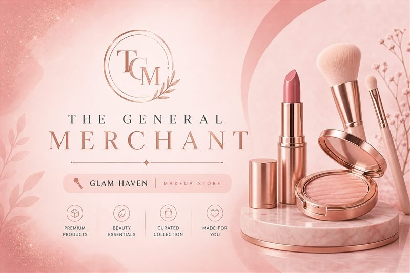 The General Merchant — Glam Haven makeup e-commerce store
